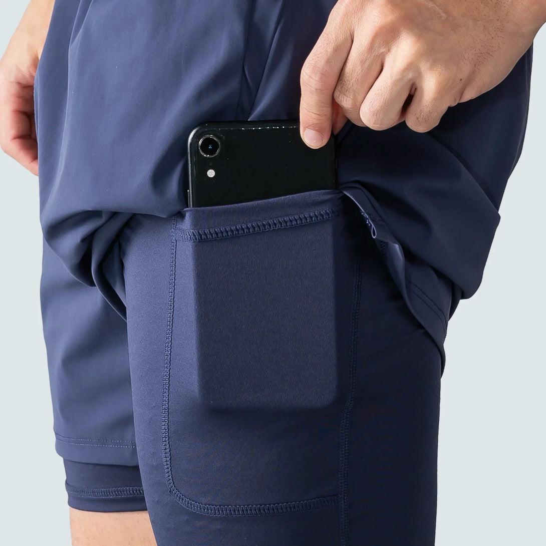 2in1 Shorts Hombre Performance AW25