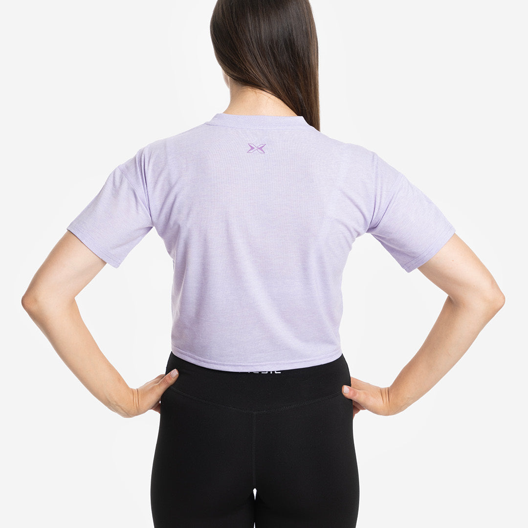 Camiseta Premium Crop Manga Corta Mujer