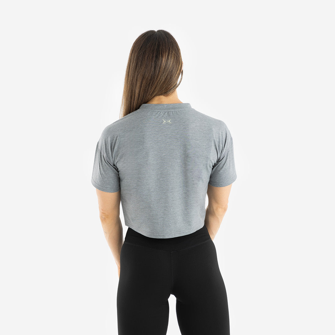 Camiseta Premium Crop Manga Corta Mujer