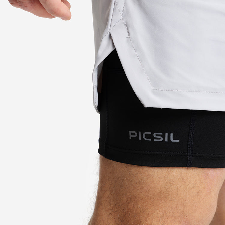 Shorts con Malla Compresión 2 en 1 Hombre Premium